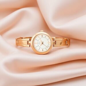 Titan Karishma Women's Analog Watch: Anthracite Dial & Rose Gold Stainless Steel