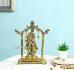 Metal Gold Plated Radha Krishna Idol Sculpture Statue Figurine Decorative Showpiece