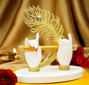 Lord Krishna Hands with Flute Idol