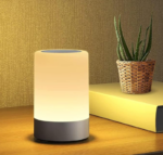 Plastic Touch Control LED Night Light Table Lamp for Bedroom