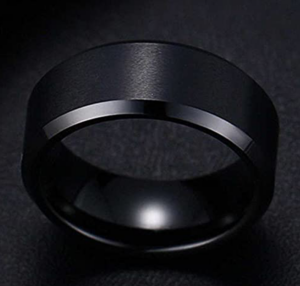 MEENAZ Black Rings for Men Mens couples gents friends unisex