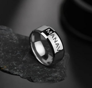 Personalised Name Ring for Men | 925 Hallmarked