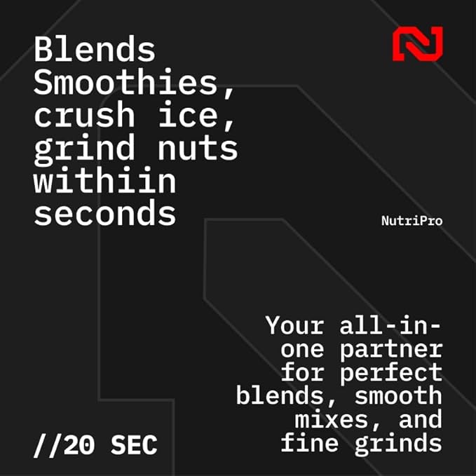 NutriPro Juicer Mixer Grinder - Smoothie Maker - 500 Watts (2 Jars & 1 Blade, Silver) - 2 Year Warranty - Image 4