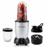 NutriPro Juicer Mixer Grinder - Smoothie Maker - 500 Watts (2 Jars & 1 Blade, Silver) - 2 Year Warranty