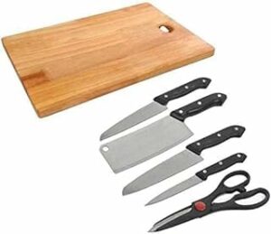 Large Non-Slip Wooden Bamboo Cutting Board with Antibacterial Surface with Handle, Chopping Board for Kitchen