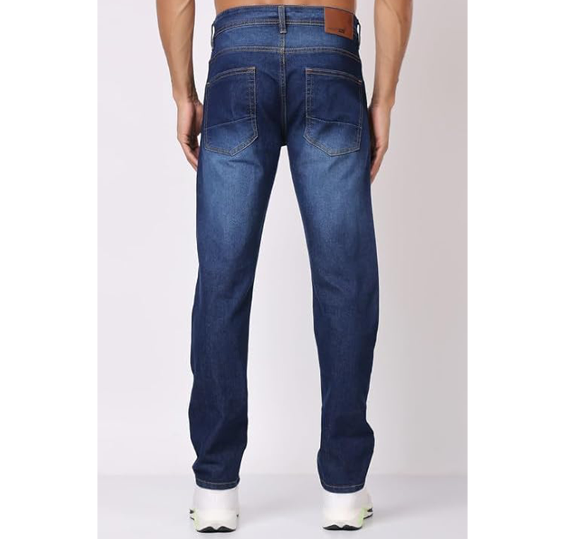 London Hills Men's Regular Fit Mid Rise Denim Jeans - Image 4