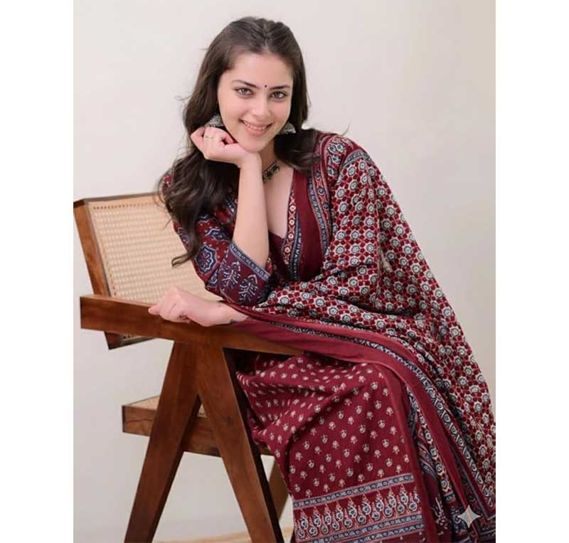 KLOSIA Women's Anarkali Kurta and Pant with Dupatta Set - Image 5