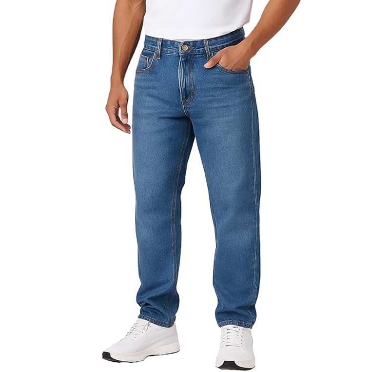 London Hills Men's Regular Fit Mid Rise Denim Jeans