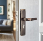 Amazon Basics Heavy-Duty Door Lock Set | Mortise Door Lock Handlesets with 3 Brass Key for Home,Office,Hotel