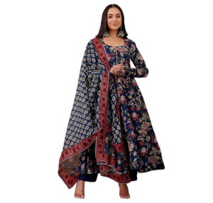 Viscose Kurta and Pant with Dupatta Set
