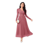 FABNEX Stylish One Piece Long Maxi Dress for Women (K-177-180)