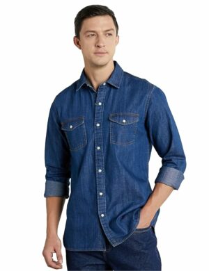SPremium Men's Casual Cotton Denim Shirt