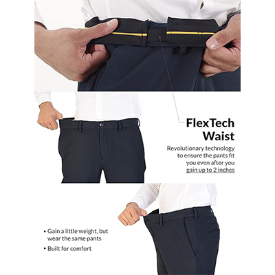 Buy 1 Best Stretchable Formal Checks Pants Men's Online - Image 6