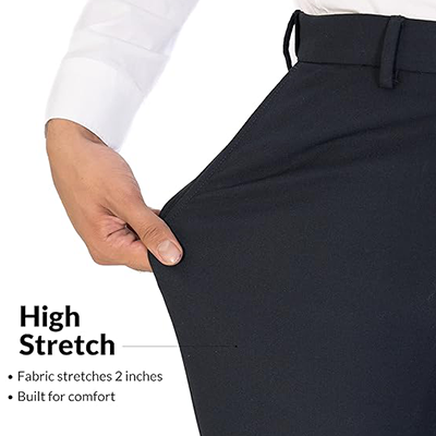 Buy 1 Best Stretchable Formal Checks Pants Men's Online - Image 5