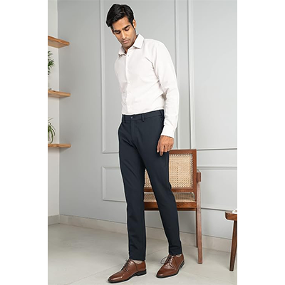 Buy 1 Best Stretchable Formal Checks Pants Men's Online - Image 3